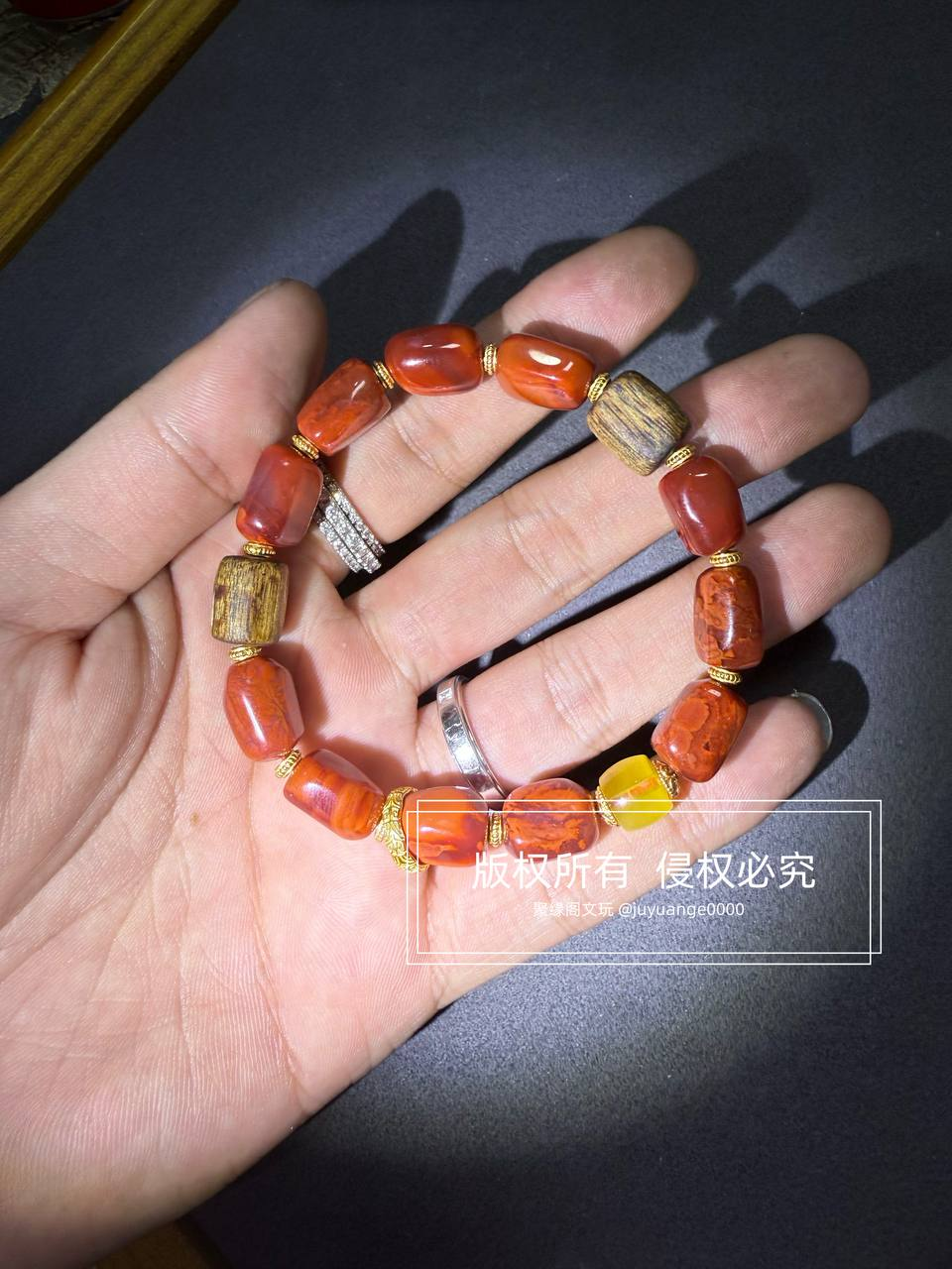 满肉川料牛血红南红精品小随型