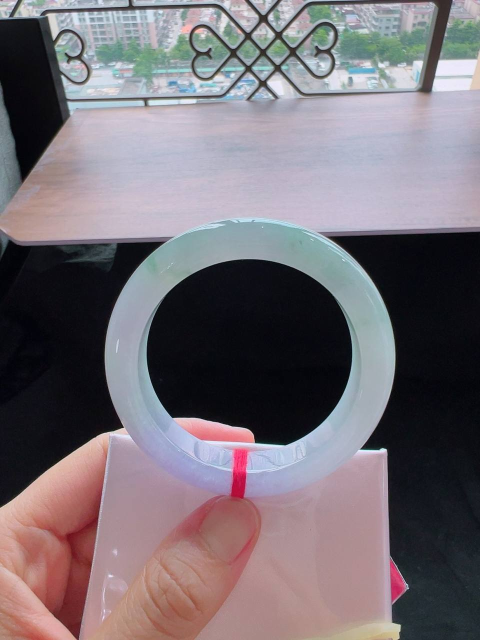 紫罗兰 正圈 翡翠 #手镯