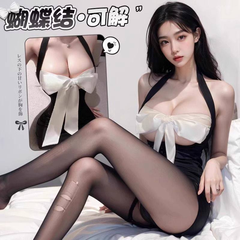 高级蝴蝶结情趣睡衣