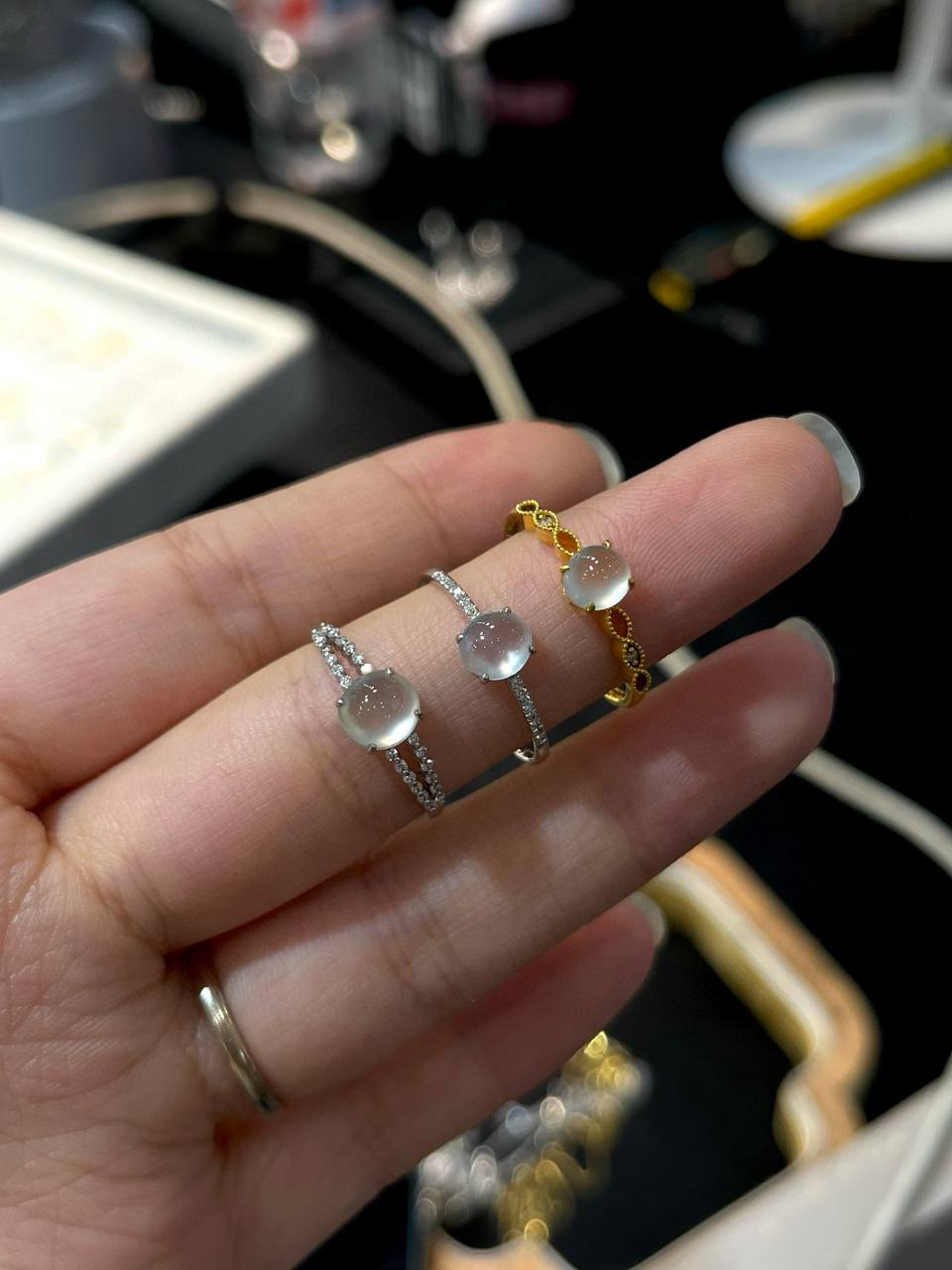 玻璃冰小 #戒指