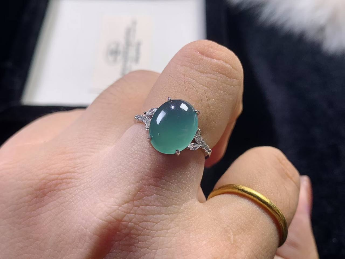 冰透底色起光 #戒指