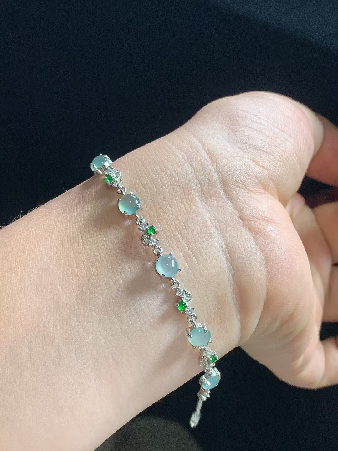 925银·细润 天空蓝 #手链