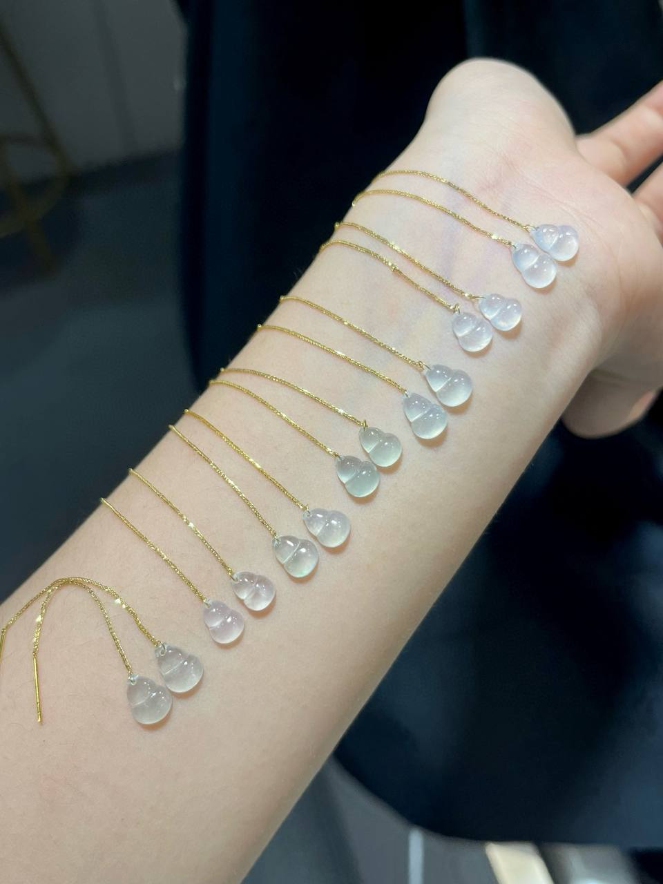 冰种·mini 葫芦 #耳坠