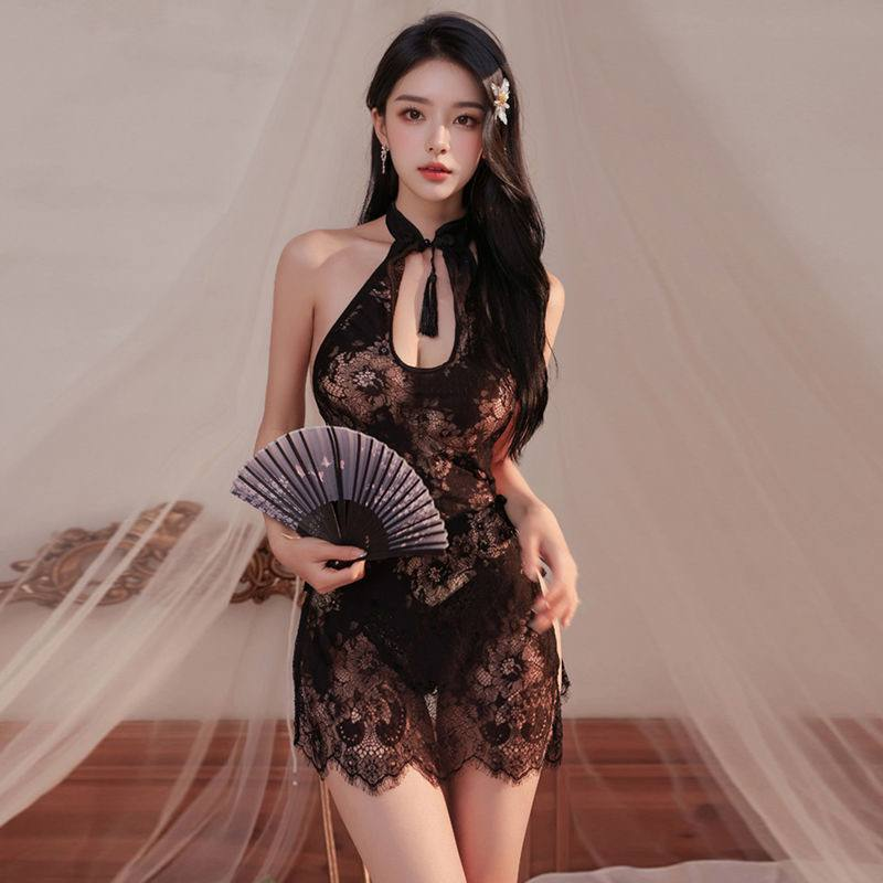 古风透视情趣内衣旗袍