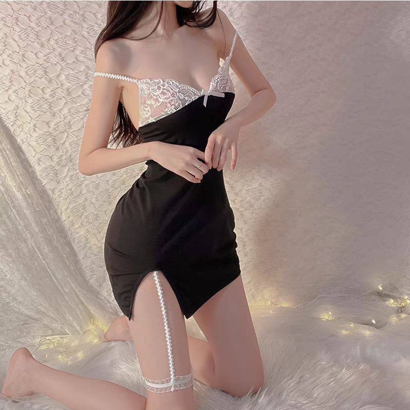 性感火辣蕾丝吊带睡衣战袍