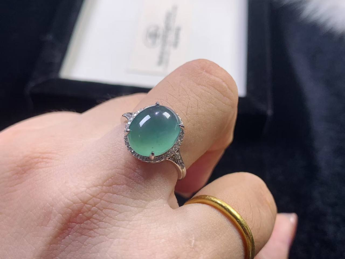 冰透底色起光 #戒指