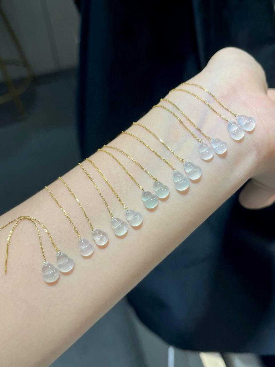 冰种·mini 葫芦 #耳坠