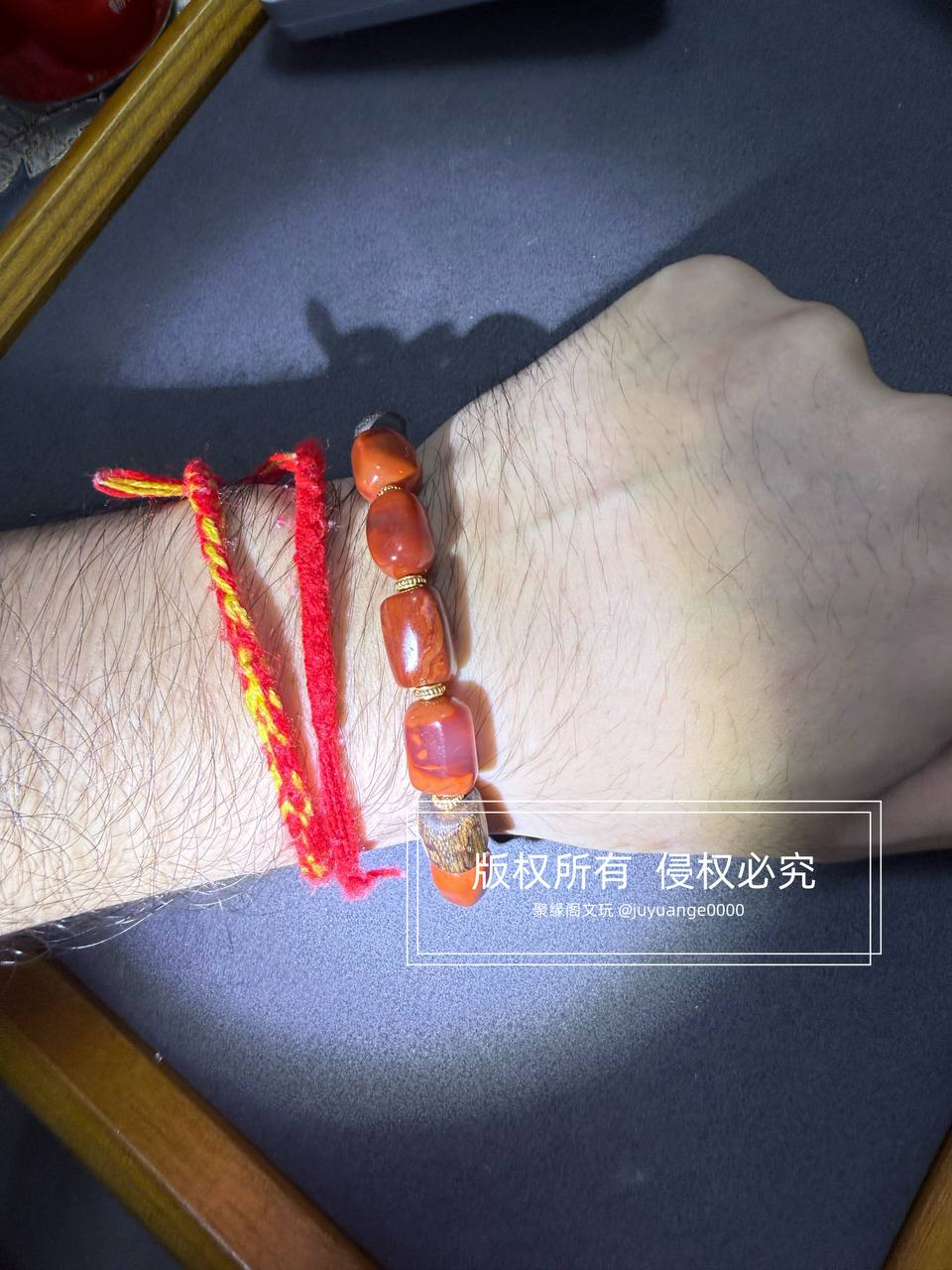 满肉川料牛血红南红精品小随型