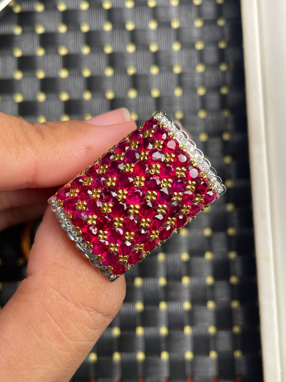 红宝石 真金真钻 镶嵌 #戒指