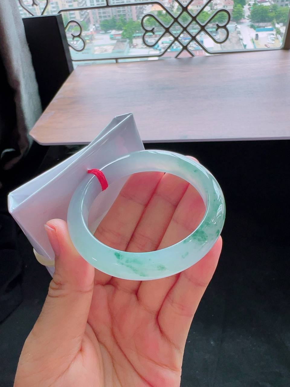 高冰 飘花 正圈 翡翠 #手镯