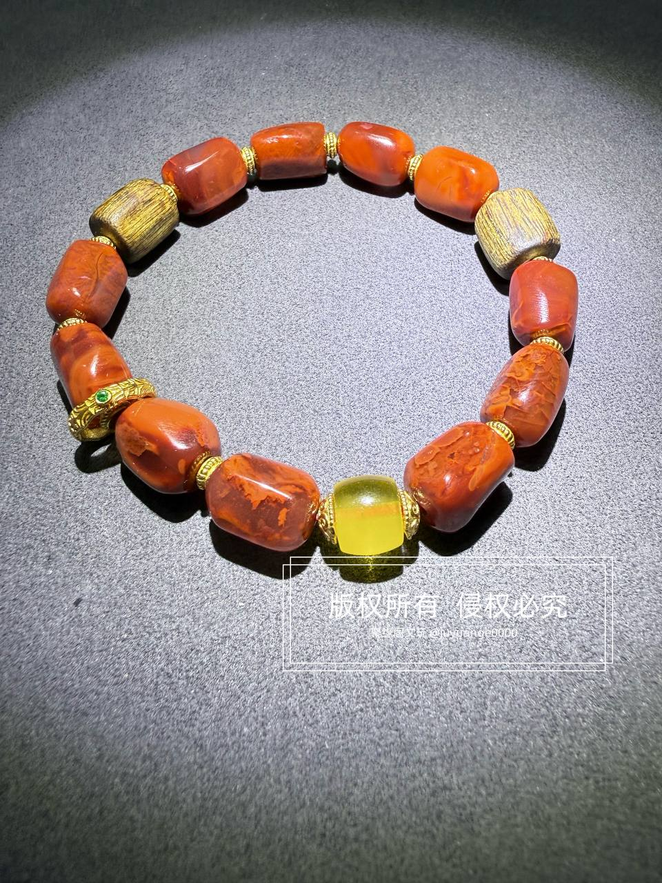 满肉川料牛血红南红精品小随型