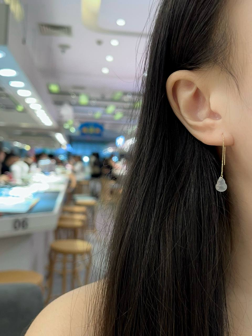 冰种·mini 葫芦 #耳坠