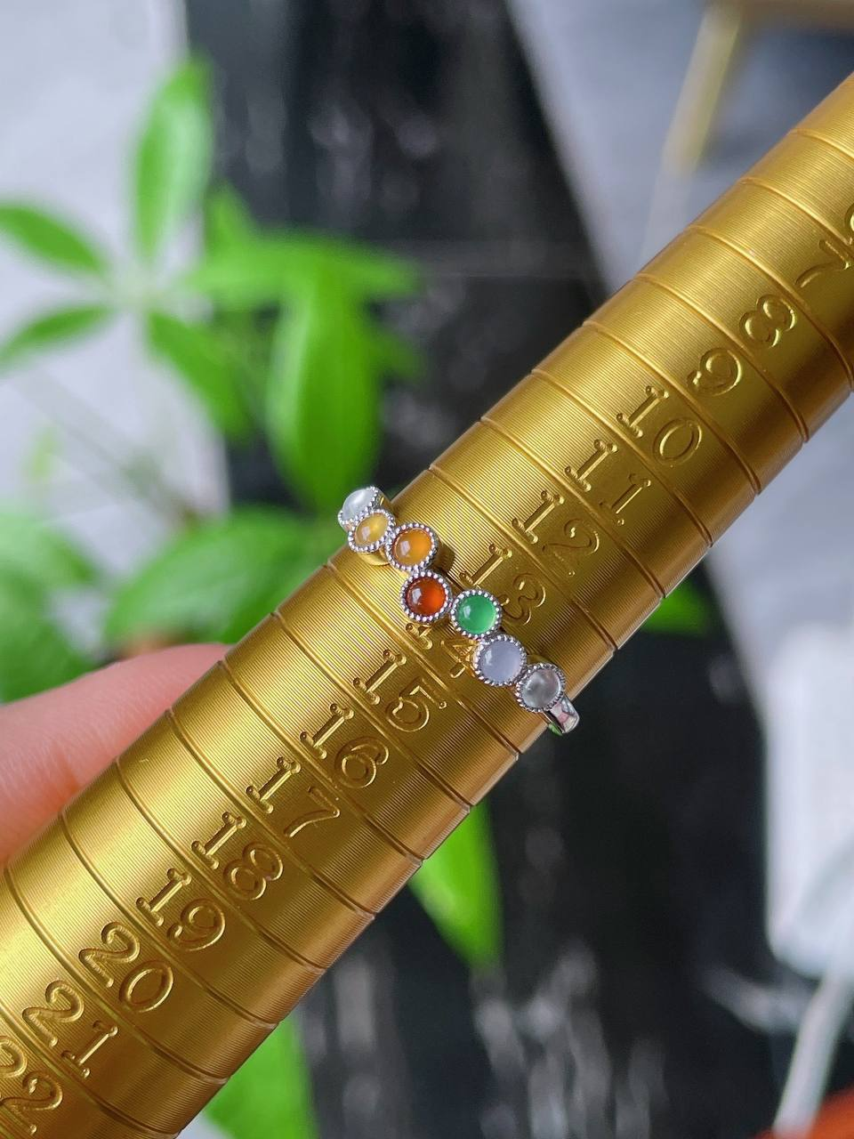 多彩 蛋面 #戒指