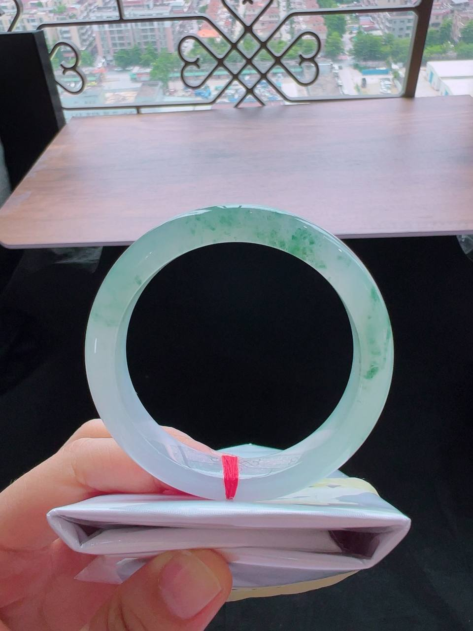 高冰 飘花 正圈 翡翠 #手镯