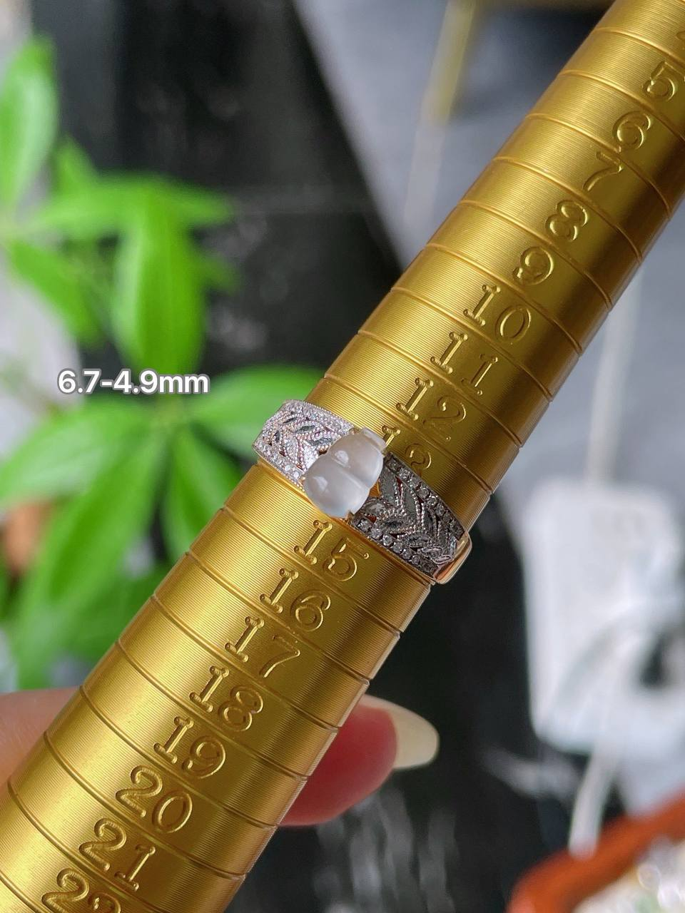 玻璃 葫芦 #戒指